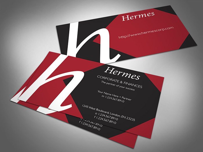 Hermes Corporation Business Card