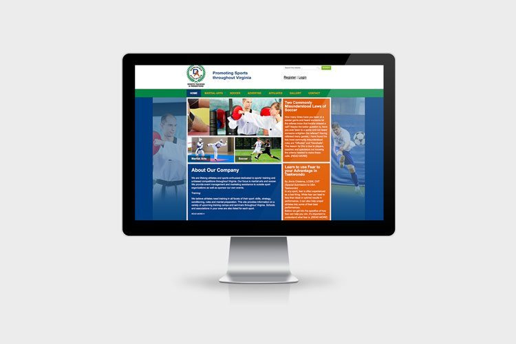 Dominion Athletics Website Design.